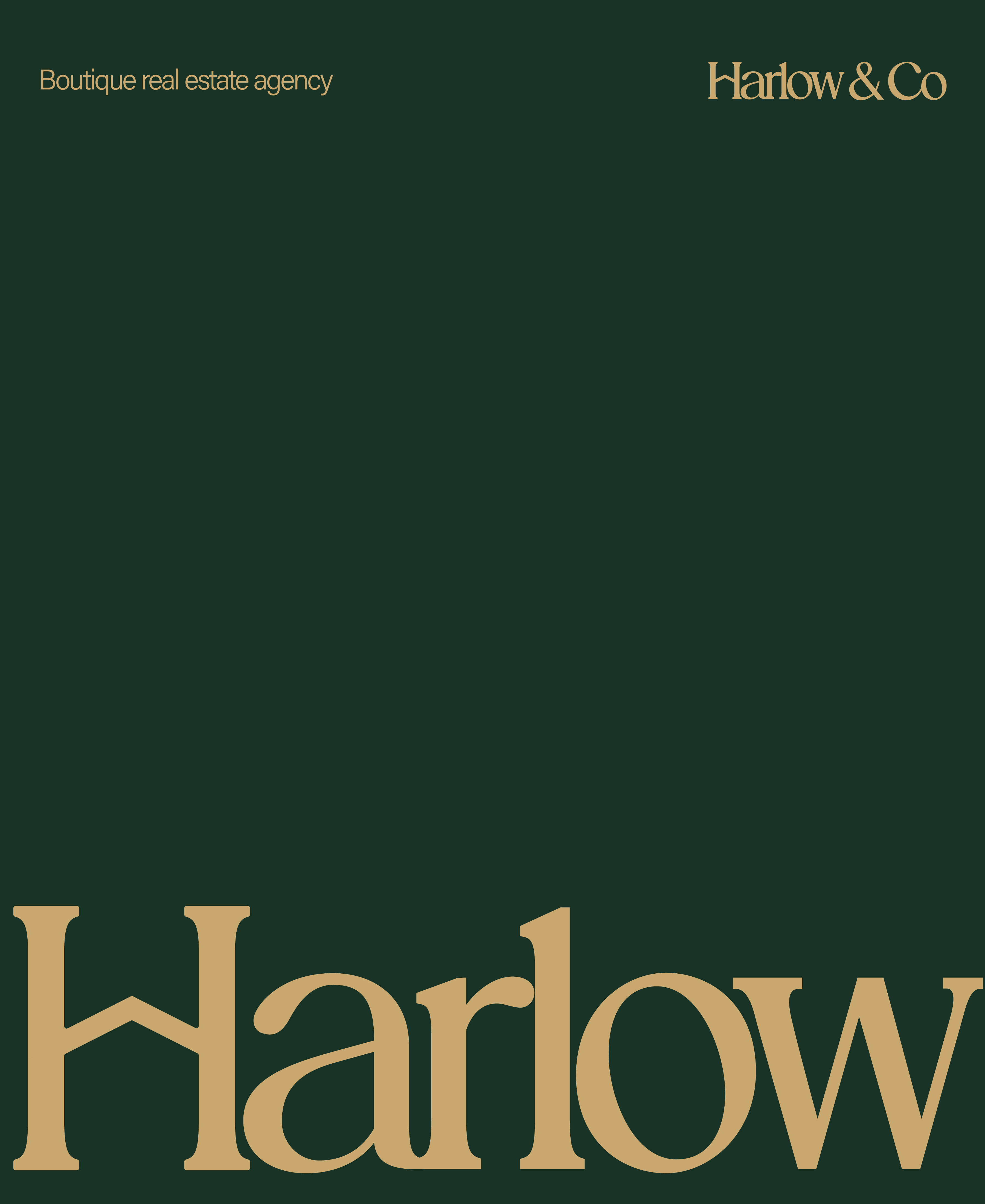 Harlow & Co Luxury Real Estate Brand Architecture