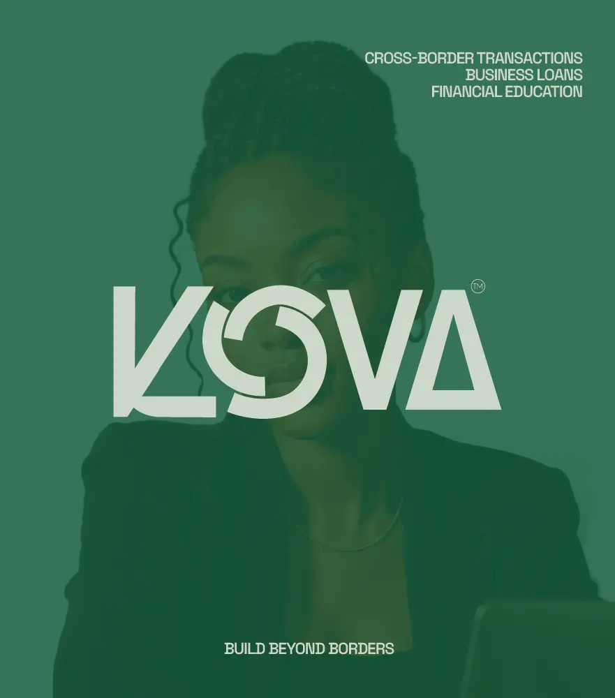 KOVA strategic platform logo presentation rendering